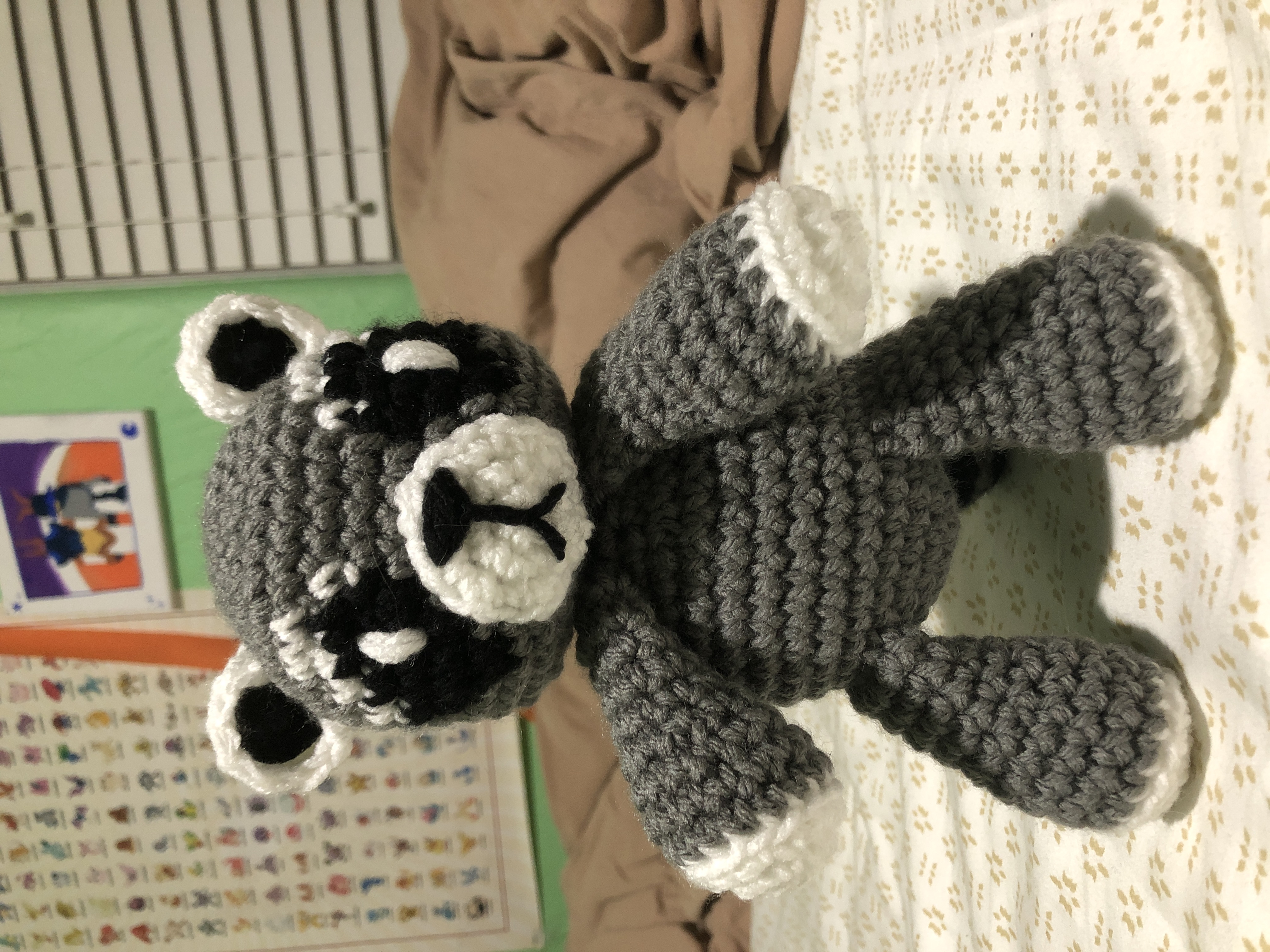 Amigurumi raccoon